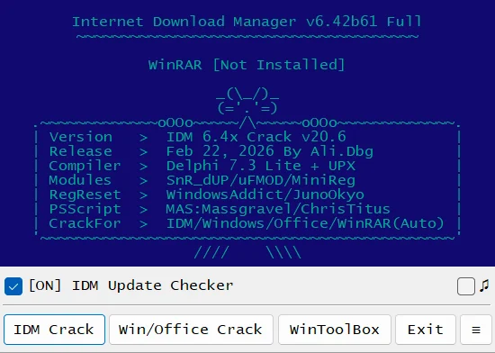 IDM 6.4x by Ali.Dbg (IDM激活工具最新版) v20.6-阿南吖博客